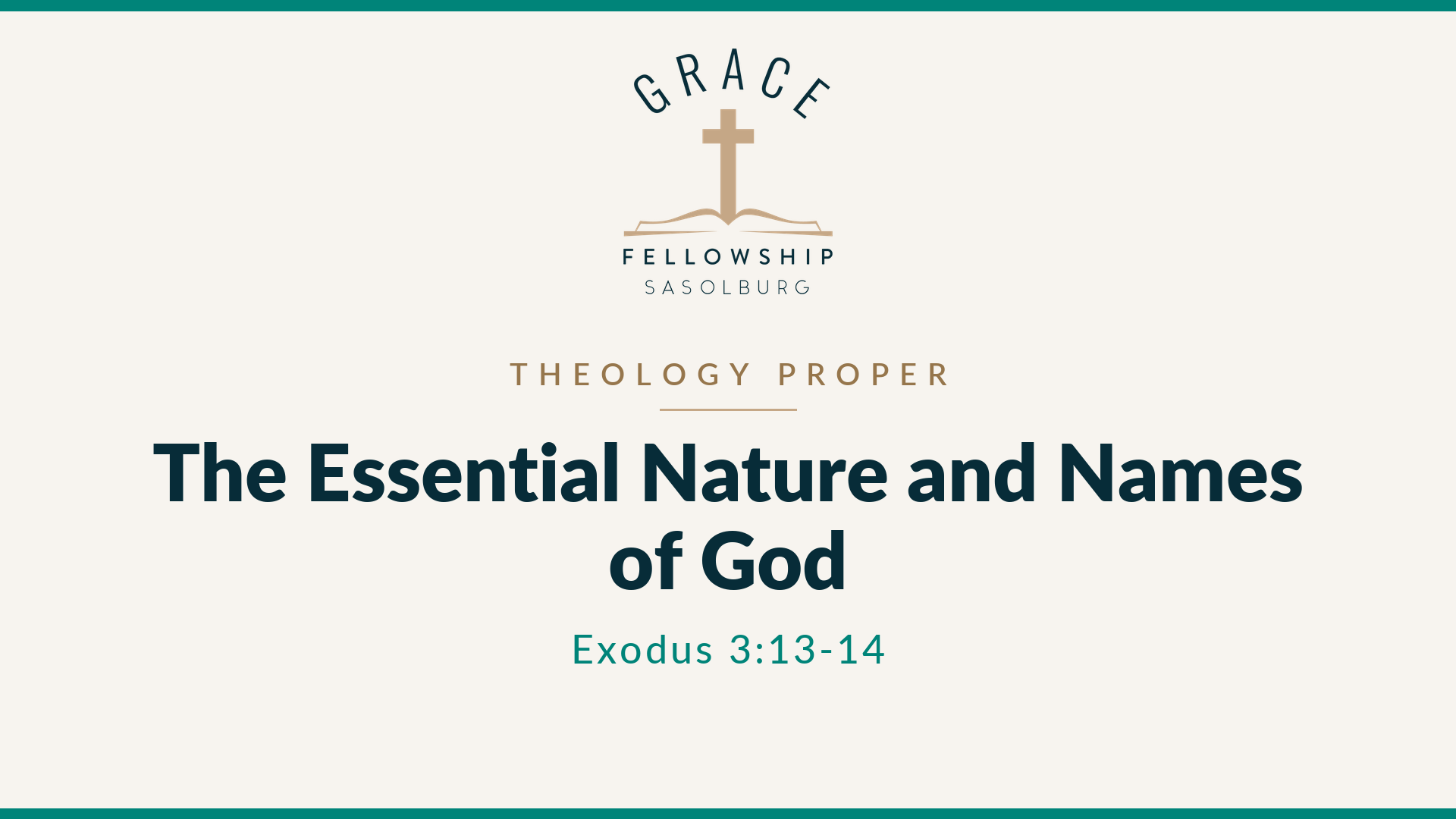 The Essential Nature and Names of God
