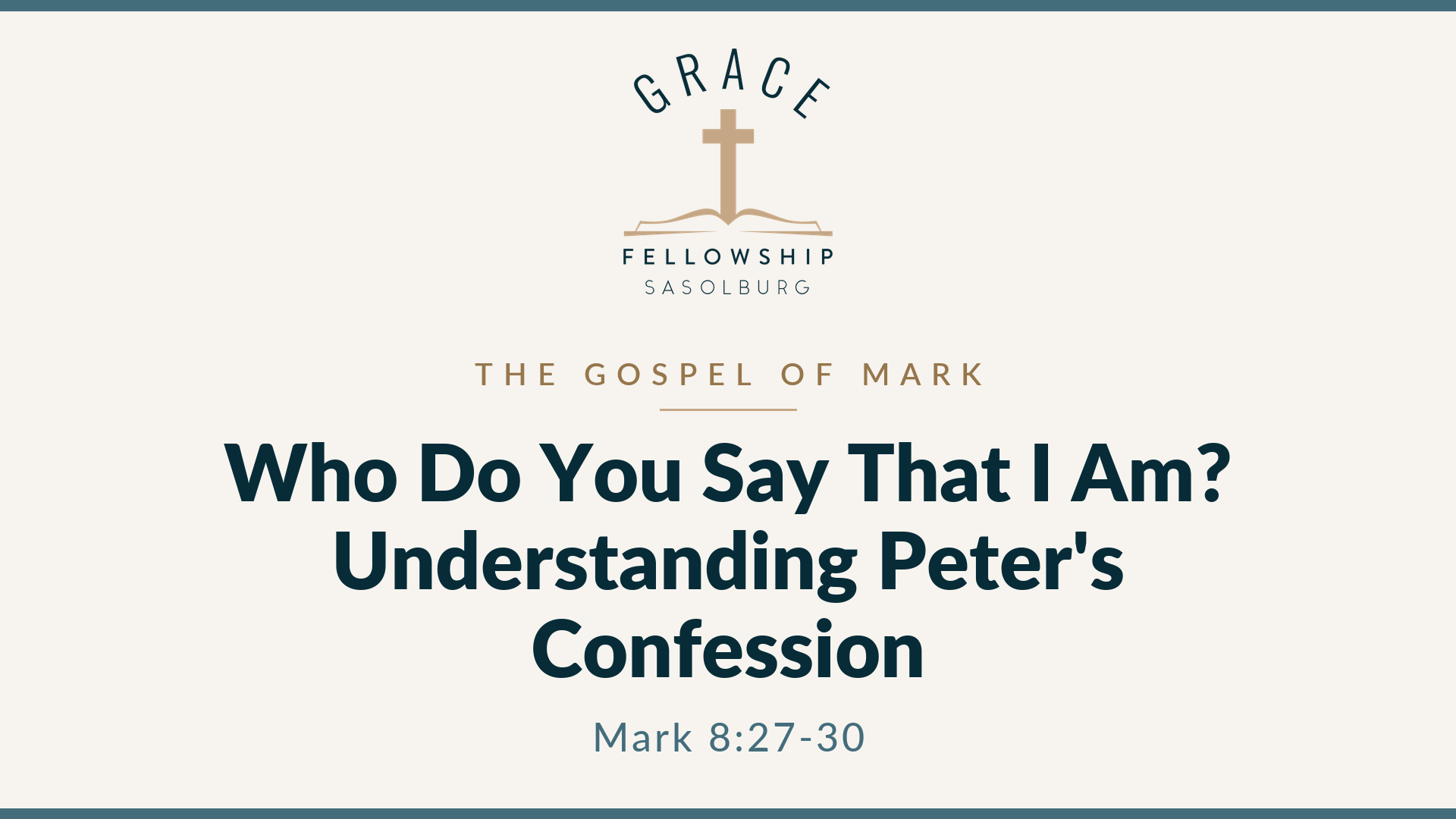 Who Do You Say That I Am? Understanding Peter’s Confession